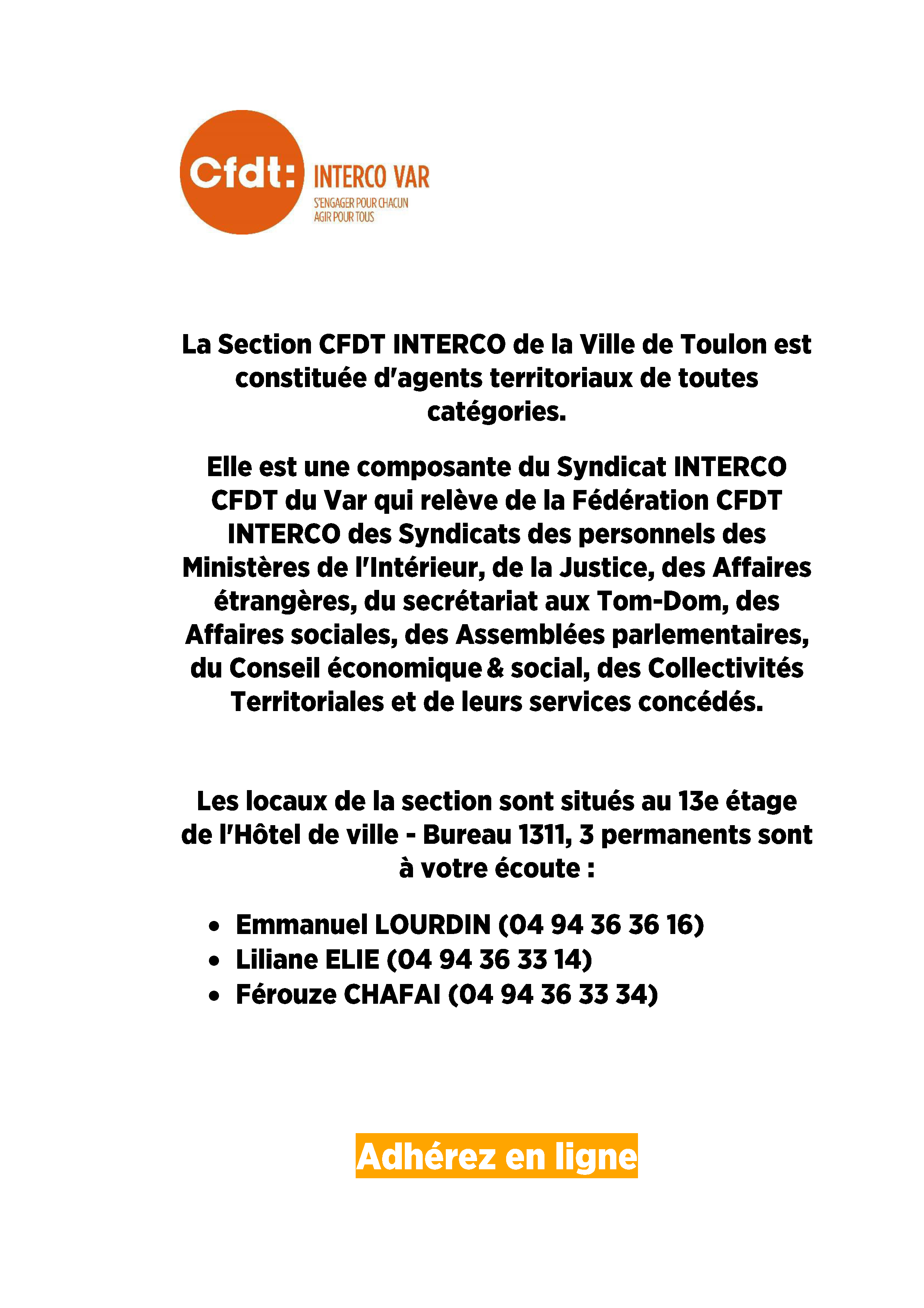 La section CFDT